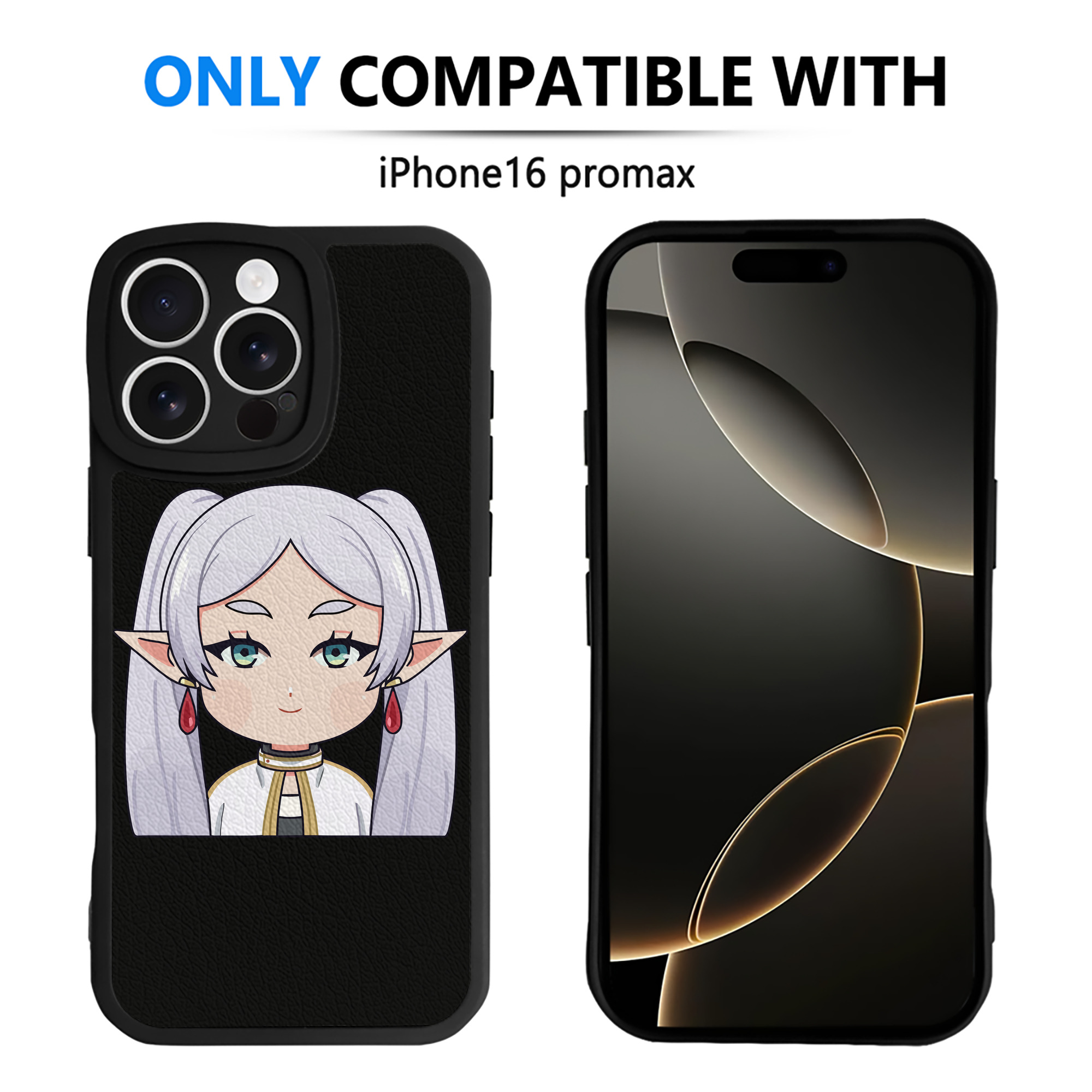 （画像用） 葬送のフリーレン Frieren 【iPhone 16シリーズ対応】シリコンスマホケース（レザー調） 材質：シリコン